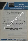 South Western Lines Train Service [Timetable] - London Waterloo to Reading, Guildford and Woking, 21 January to 12 May 1991 by British Railways Network South East